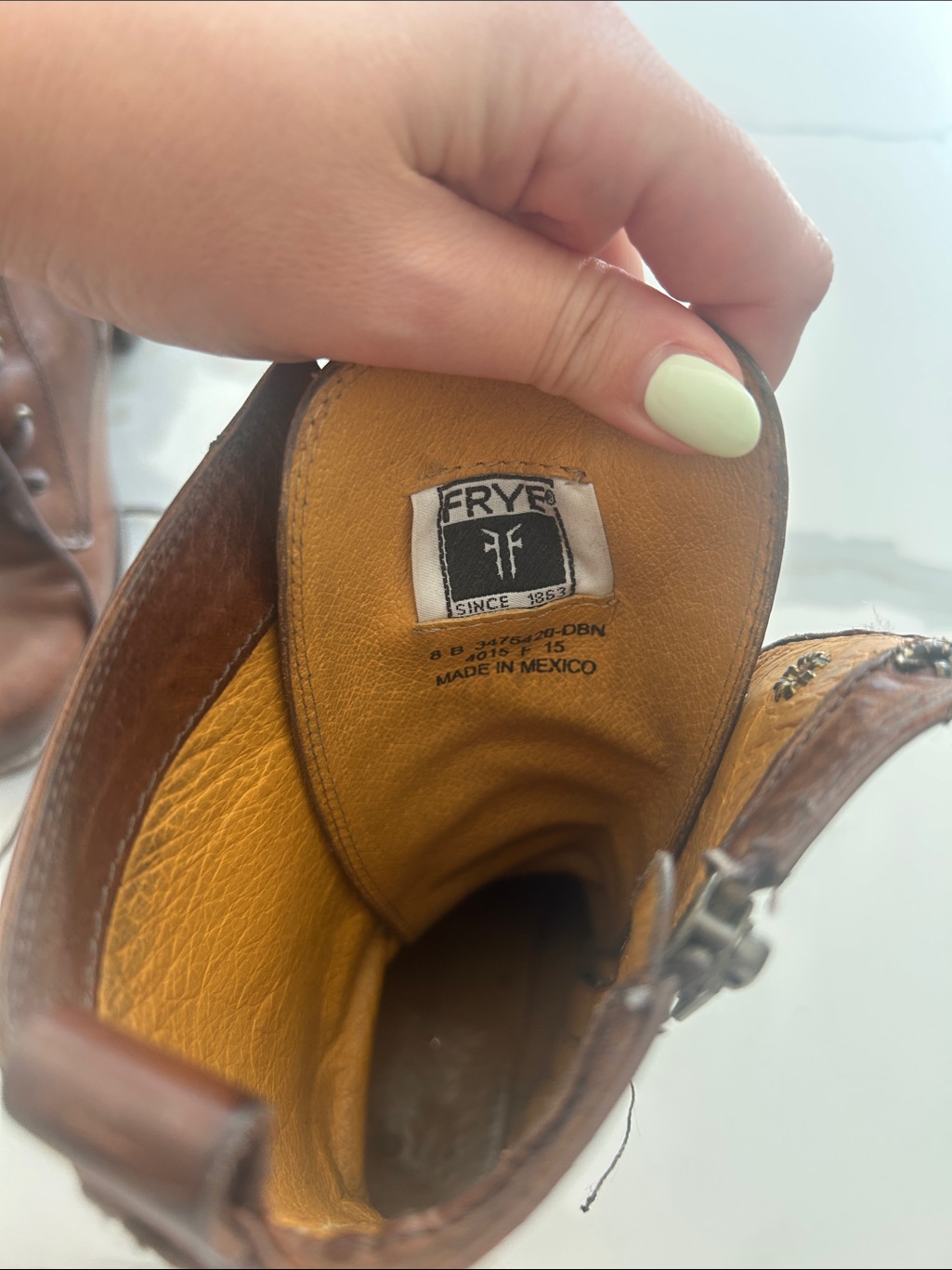 Frye Women’s Brown Lace-Up Leather Ankle Boots — image 8 of 8